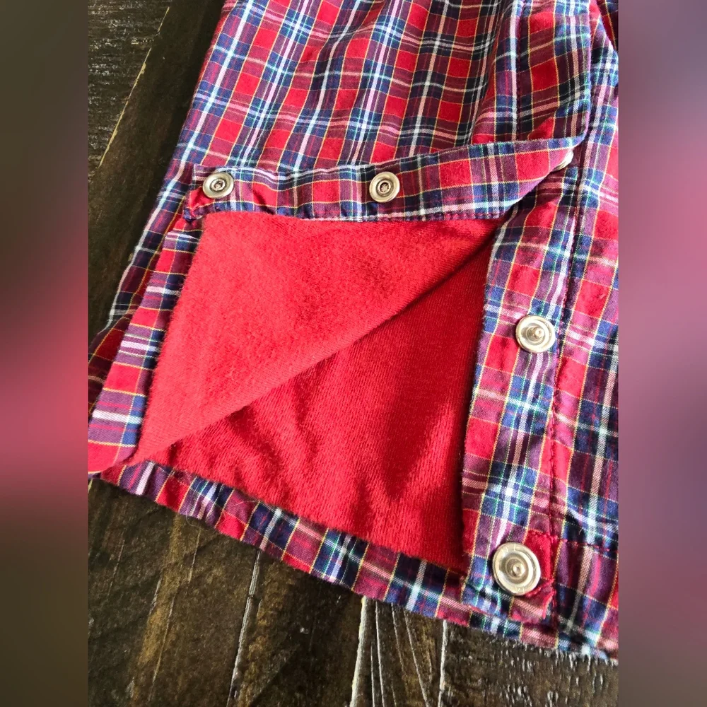 Ralph Lauren Baby Polo Romper 12 Months Red Plaid One Piece Outfit